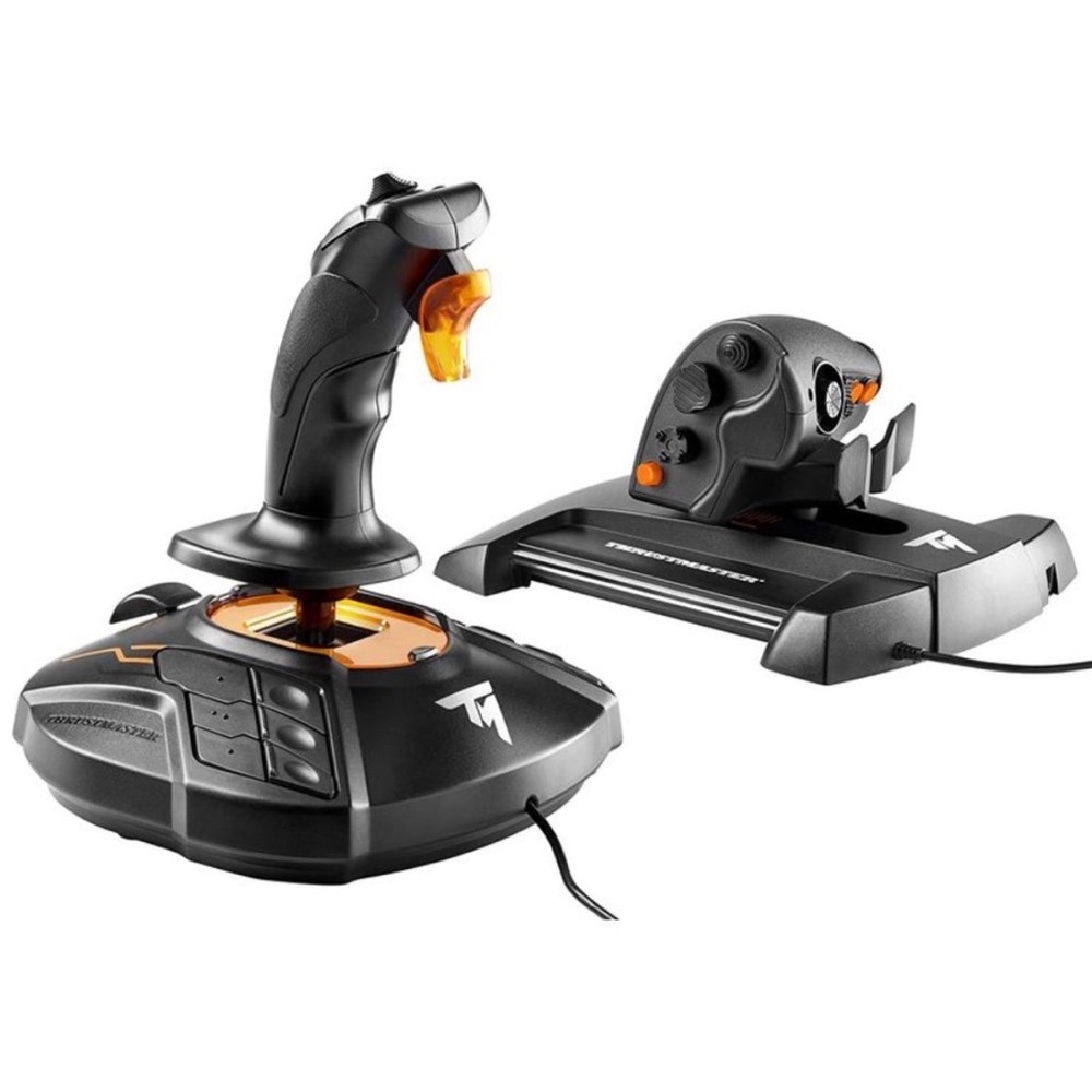 Thrustmaster T.16000M 16-Action Buttons with Braille FCS HOTAS Controller, Black